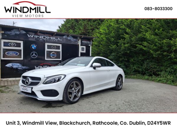 Mercedes-Benz C-Class Coupe, Petrol, 2016, White