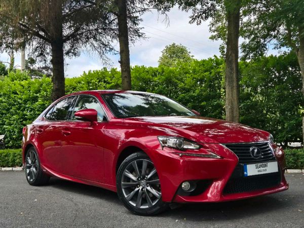 Lexus IS Saloon, Petrol Hybrid, 2014, Red