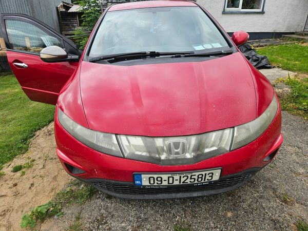 Honda Civic Hatchback, Diesel, 2009, Red