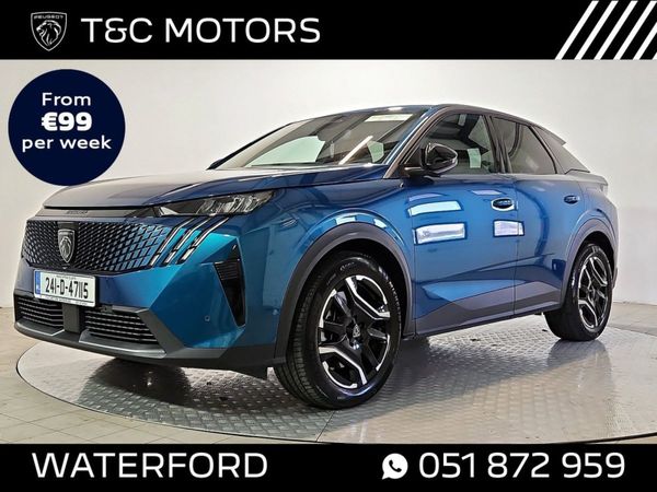 Peugeot 3008 SUV, Electric, 2024, Blue
