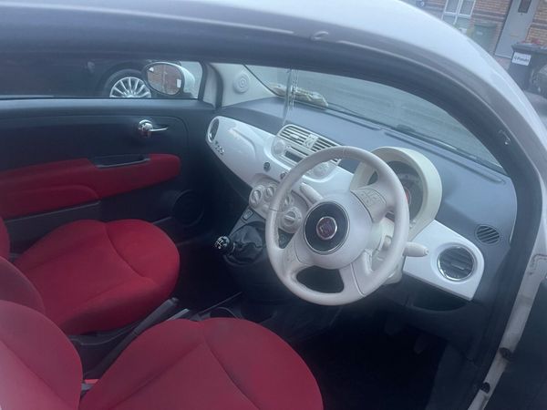 Fiat 500 Hatchback, Petrol, 2011, White