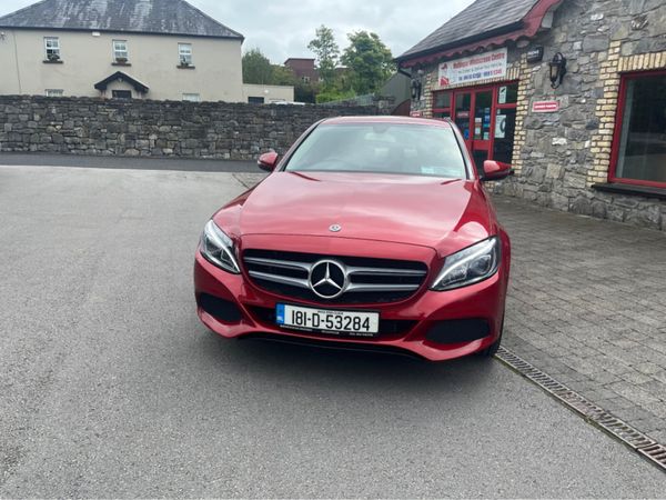 Mercedes-Benz C-Class Saloon, Petrol Plug-in Hybrid, 2018, Red