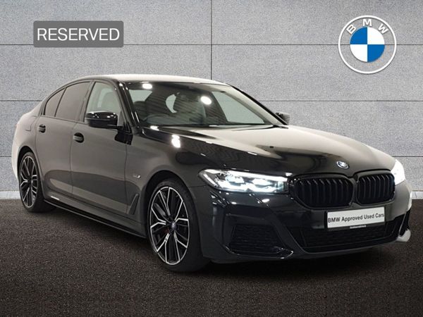 BMW 5-Series Saloon, Petrol Plug-in Hybrid, 2022, Black