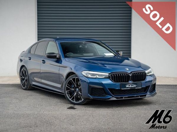 BMW 5-Series Saloon, Hybrid, 2021, Blue
