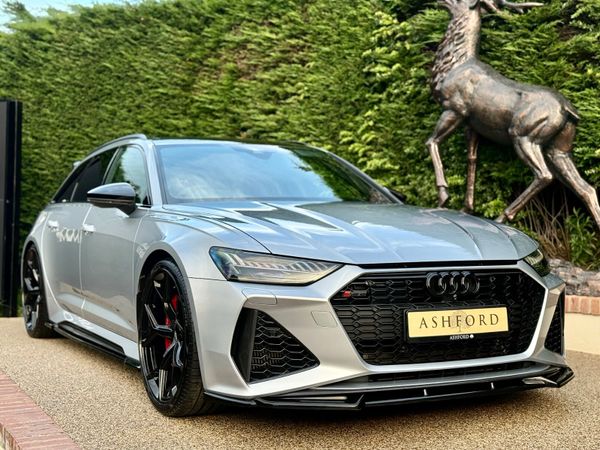 Audi RS6 Estate, Petrol Hybrid, 2021, Silver