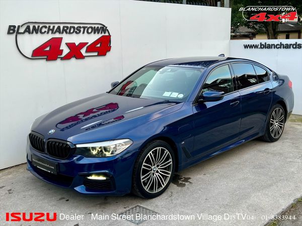 BMW 5-Series Saloon, Petrol Plug-in Hybrid, 2019, Blue