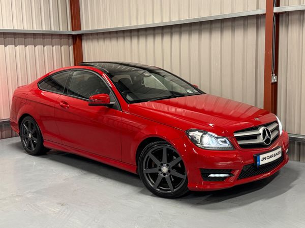 Mercedes-Benz C-Class Coupe, Diesel, 2015, Red