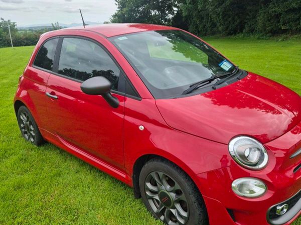 Fiat 500 Hatchback, Petrol, 2017, Red
