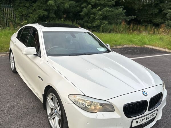 BMW 5-Series Saloon, Diesel, 2011, White