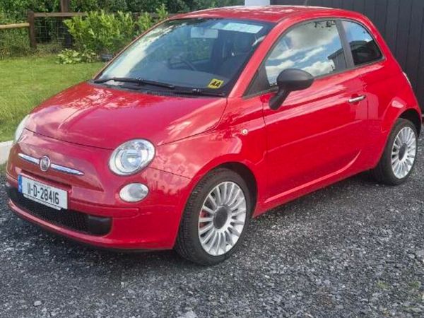 Fiat 500 Hatchback, Petrol, 2011, Red
