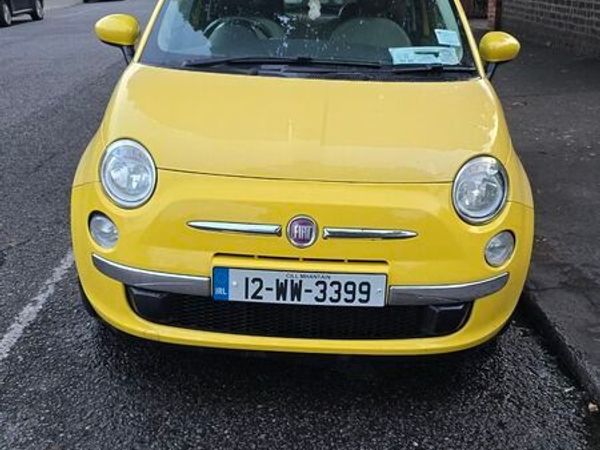 Fiat 500 Hatchback, Petrol, 2012, Yellow