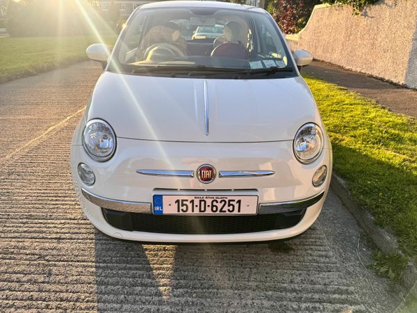 Fiat 500 Hatchback, Petrol, 2015, White