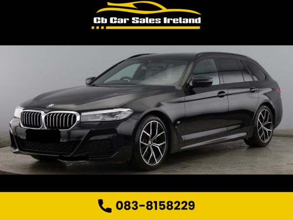 BMW 5-Series Estate, Diesel Hybrid, 2021, Black