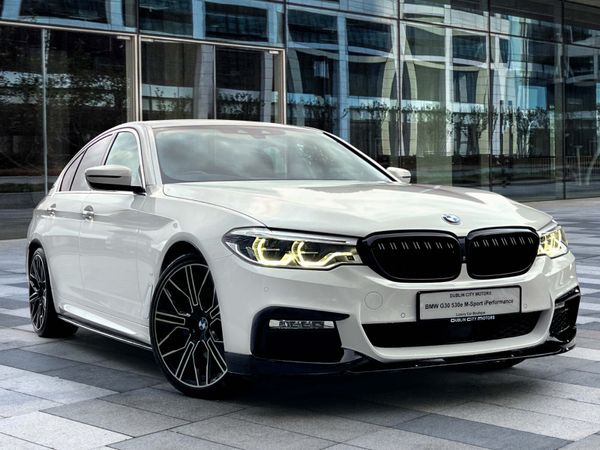 BMW 5-Series Saloon, Petrol Plug-in Hybrid, 2019, White
