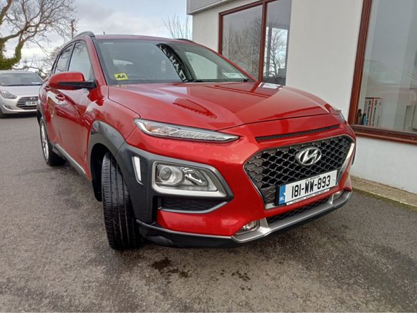 Hyundai KONA MPV, Petrol, 2018, Red
