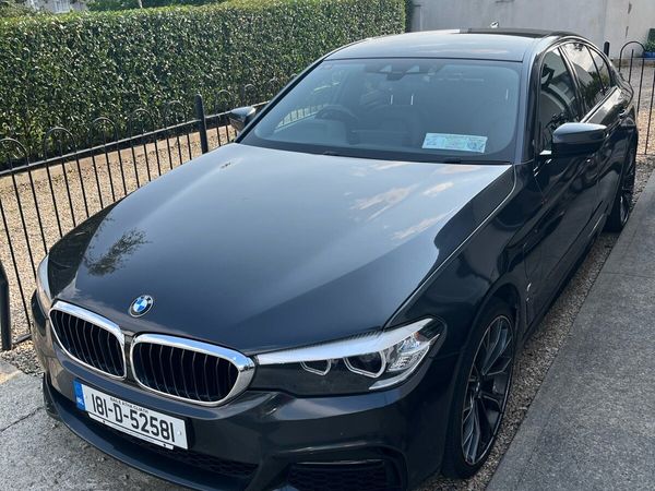 BMW 5-Series Saloon, Petrol Plug-in Hybrid, 2018, Grey