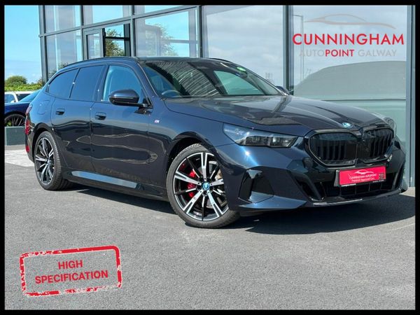 BMW 5-Series Estate, Petrol Plug-in Hybrid, 2025, Black