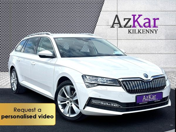 Skoda Superb Estate, Petrol Plug-in Hybrid, 2021, White