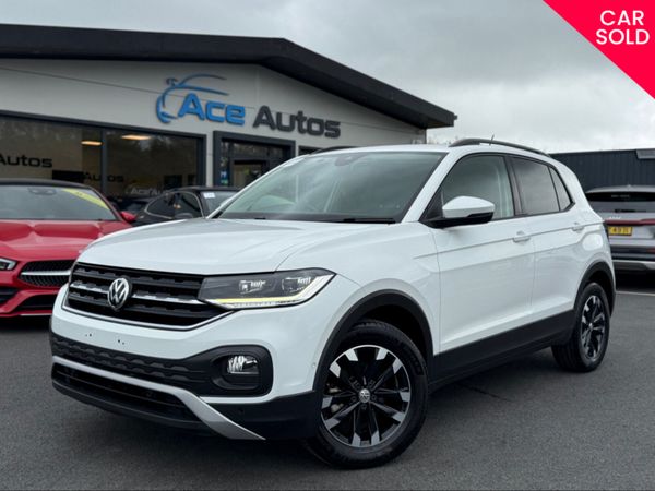 Volkswagen T-Cross SUV, Petrol, 2020, White