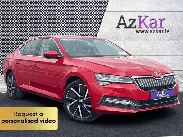 Skoda Superb Hatchback, Petrol Plug-in Hybrid, 2020, Red