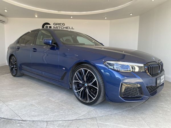 BMW 5-Series Saloon, Diesel Hybrid, 2021, Blue