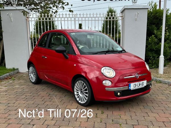 Fiat 500 Hatchback, Petrol, 2013, Red