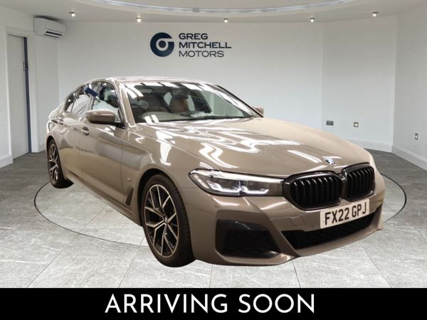 BMW 5-Series Saloon, Diesel Hybrid, 2022, Grey