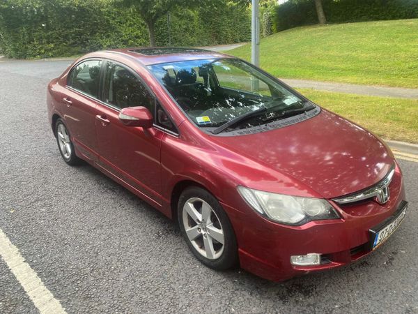 Honda Civic Saloon, Petrol, 2007, Red
