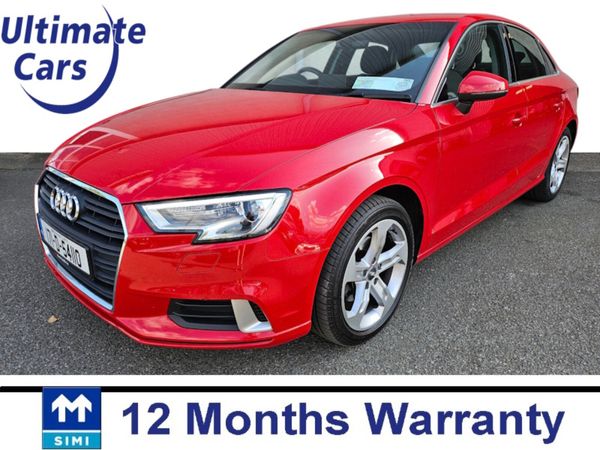 Audi A3 Saloon, Petrol, 2017, Red