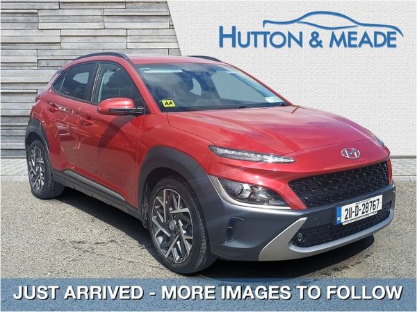 Hyundai KONA SUV, Petrol Hybrid, 2021, Red