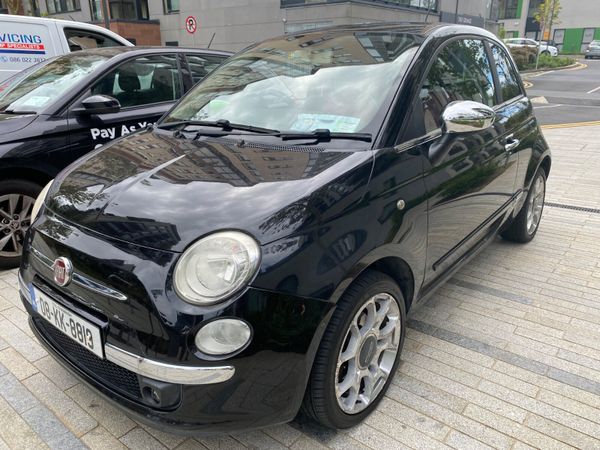 Fiat 500 Hatchback, Petrol, 2008, Black