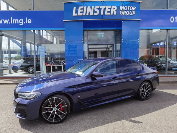 BMW 5-Series Saloon, Petrol Plug-in Hybrid, 2020, Blue