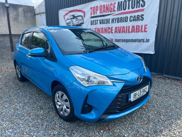 Toyota Vitz Hatchback, Petrol Hybrid, 2018, Blue