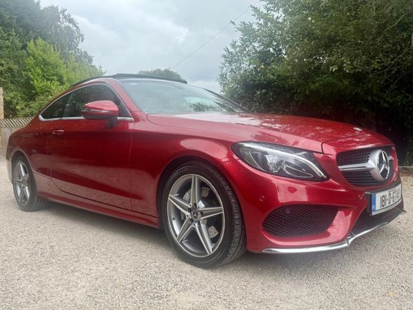 Mercedes-Benz C-Class Coupe, Diesel, 2018, Red