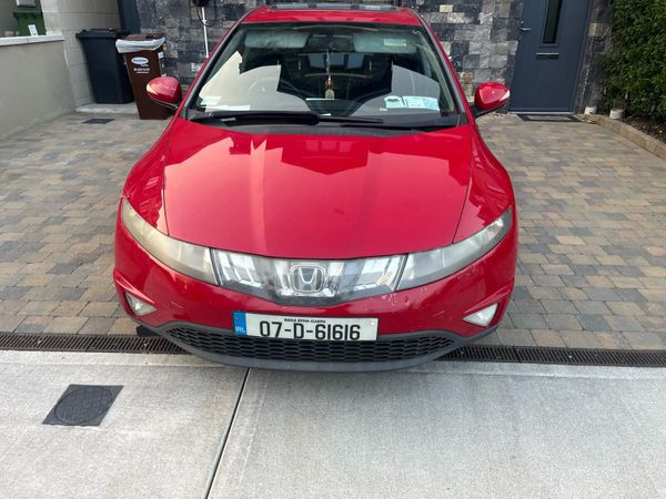 Honda Civic Hatchback, Petrol, 2007, Red