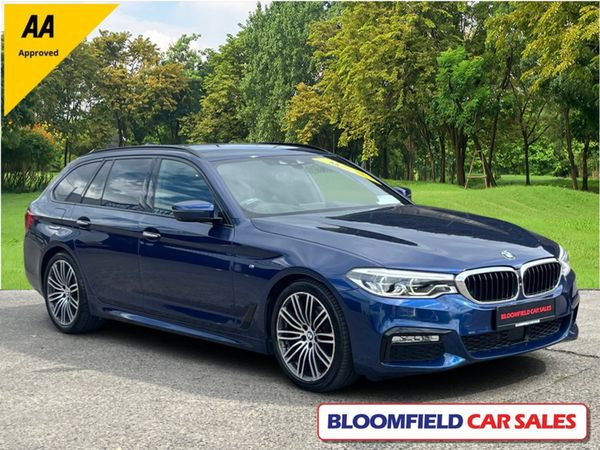 BMW 5-Series Estate, Diesel, 2017, Blue
