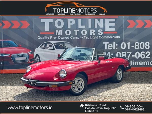 Alfa Romeo Spider Convertible, Petrol, 1987, Red