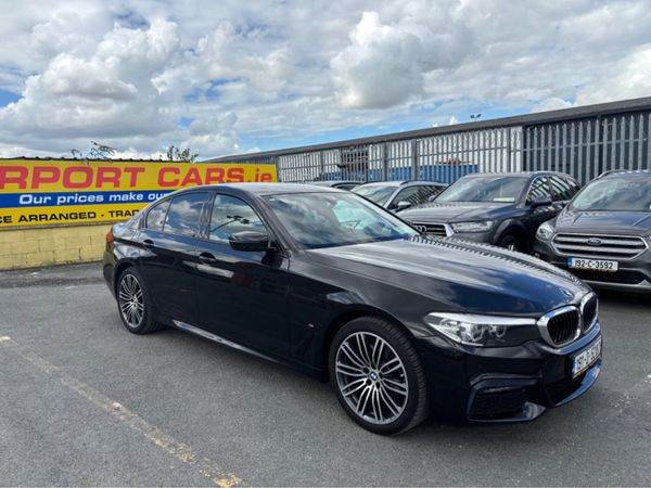 BMW 5-Series Saloon, Petrol Hybrid, 2019, Black