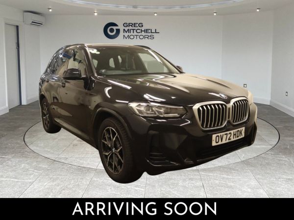 BMW X3 SUV, Diesel Hybrid, 2022, Black