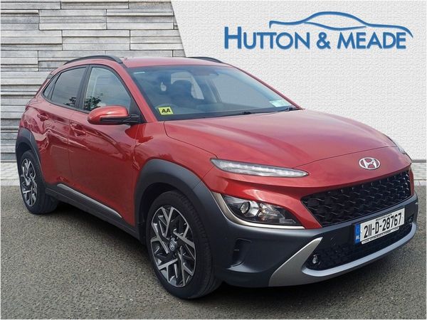 Hyundai KONA SUV, Petrol Hybrid, 2021, Red