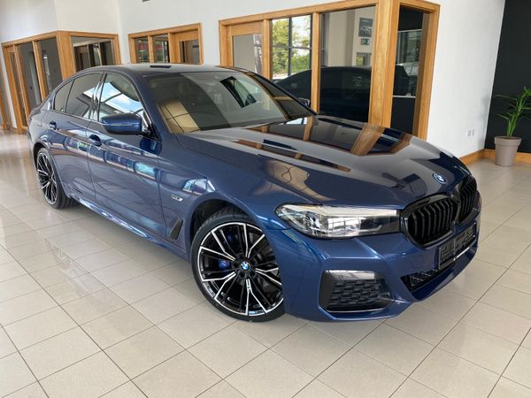 BMW 5-Series Saloon, Petrol Plug-in Hybrid, 2022, Blue