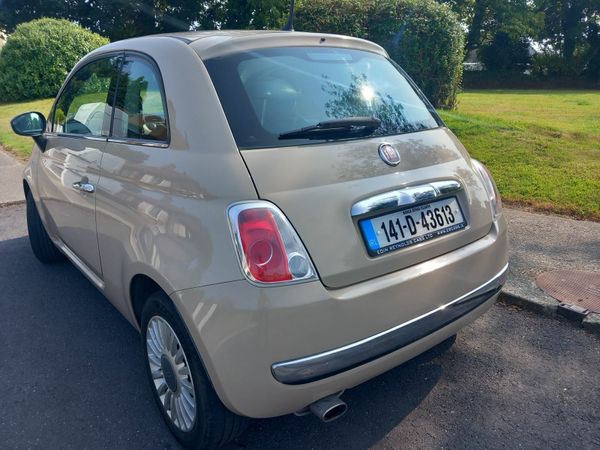 Fiat 500 Hatchback, Petrol, 2014, Beige