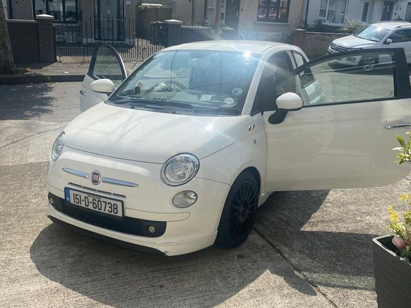 Fiat 500 Hatchback, Petrol, 2015, White