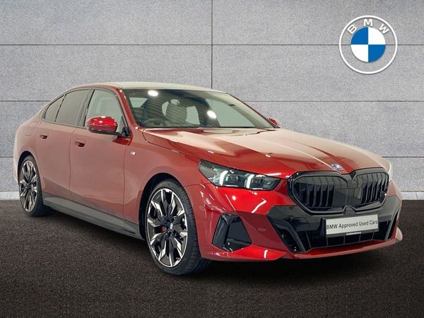 BMW 5-Series Saloon, Petrol Plug-in Hybrid, 2025, Red