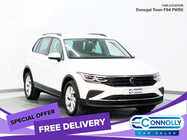 Volkswagen Tiguan SUV, Petrol Hybrid, 2022, White