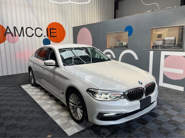 BMW 5-Series Saloon, Petrol Hybrid, 2018, White