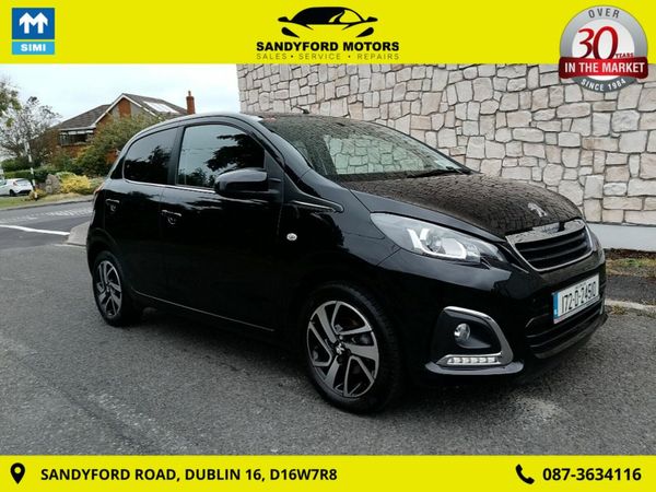 Peugeot 108 Hatchback, Petrol, 2017, Black