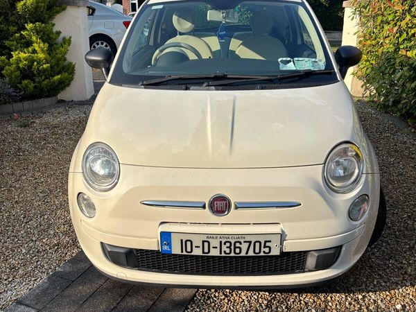 Fiat 500 Hatchback, Petrol, 2010, White