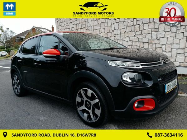 Citroen C3 Hatchback, Petrol, 2017, Black