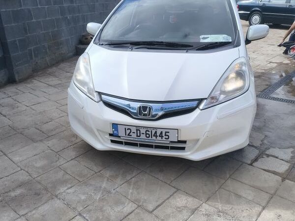 Honda Fit Hatchback, Petrol Hybrid, 2012, White